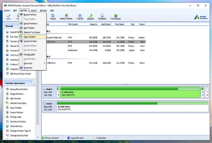 AOMEI Partition Assistant Portable SE